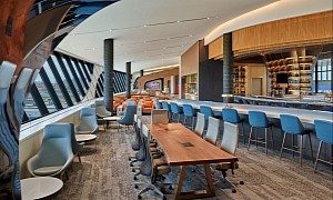 Delta’s New Lounge in Boston Is Inspired by Sailing Ships, Oozes Luxury