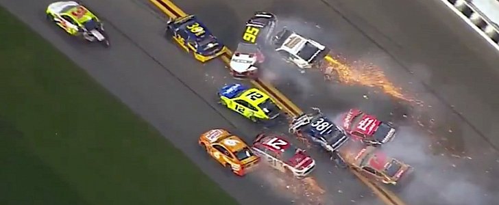 About 20 cars involved in Daytona's Big One