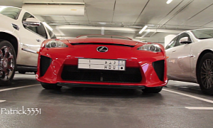 Demonic Red Lexus LFA Spotted in Dubai