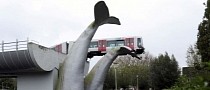 Derailed Train Saved by Whale Sculpture Is the Catch of the Day