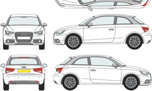 Design an Audi A1 for the Gumball Rally
