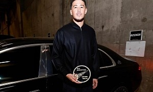 Devin Booker Earns NBA Style of the Year Award, Highlights It With a Maybach S-Class