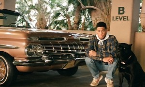 Devin Booker Has the Cutest Passenger in His 59 Chevrolet Impala, His Dog, Haven