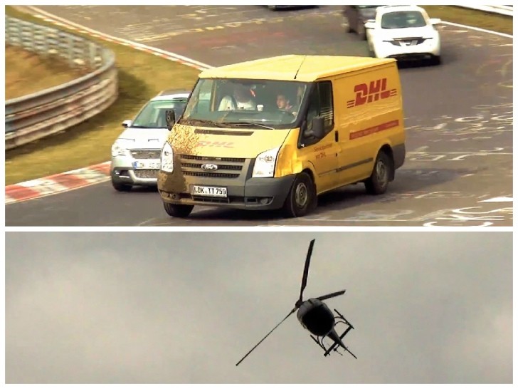 DHL Van and Helicopter on the Nurburgring