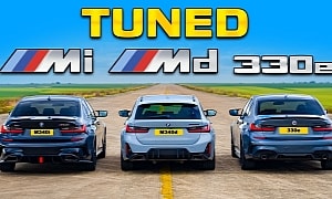 Diesel v Gasoline v Hybrid: Which Is the Quickest Tuned BMW Over the Quarter-Mile?
