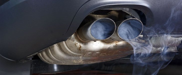 Smoke out of the tailpipes
