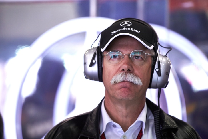 Dieter Zetsche in the Mercedes-AMG F1 paddock, being awesome as always.