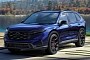 Digital 2023 Honda CR-V “Shadow Line” Hunkers Down on Big Aftermarket Wheels