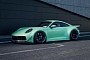 Digital 992-Series Widebody Porsche 911 RWB Makes Our Mind Feel Cool and Minty
