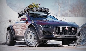 Digital Jaguar F-Type 'SB Off-Road Coupe' Goes Out in Search of Winter Wonderland