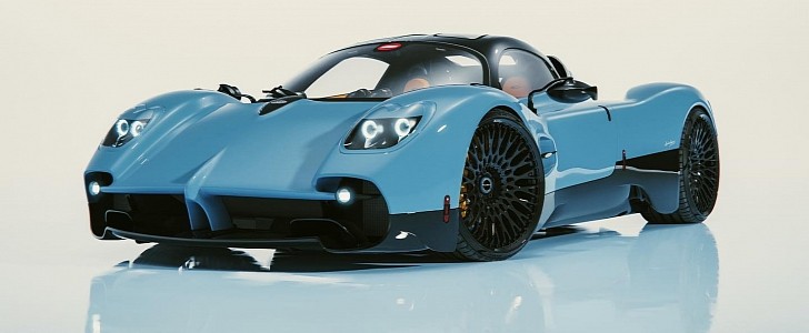 Pagani Utopia two tone forged wheels rendering by sdesyn