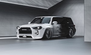 Digitally Slammed, Widebody Toyota 4Runner Has a Monochromatic Style, or Two
