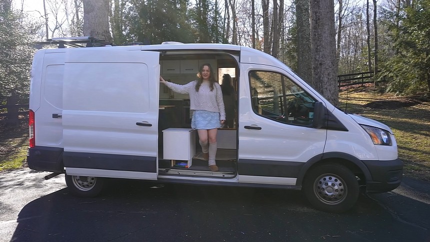 DIY Camper Van Conversion Boasts a Cozy Cottagecore Design and a Sub-10K Price Tag
