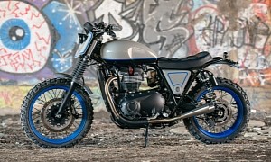 Dirty Twin Is a Beefed-Up Custom Scrambler of Noble Triumph Street Twin Lineage