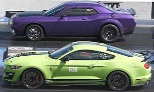 Discontinued Muscle Cars Aren't Dead: Dodge Demon 170 Drag Races Ford Shelby GT500