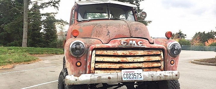 1951 Chevrolet 3/4 truck with GMC face and Jeep heart