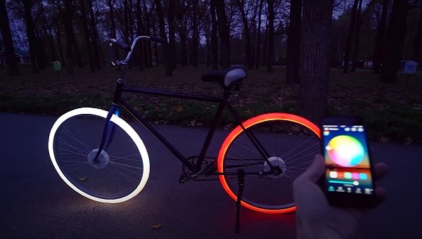 DIY Bike With Hot Glue Gun Stick Wheels and LED Lights