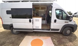 DIY Camper Van Blends Charming Looks With a Convertible Bed and Other Creature Comforts