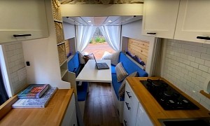 DIY Ford Transit Van Conversion Hides Luxurious Interior, Is Packed With Amenities