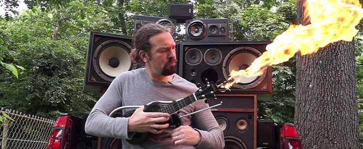 DIY Mad Max Fan Creates Flame-Spewing Ukulele, Pays Tribute to the Doof Warrior