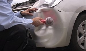 DIY: Toyota Prius Bumper Dent Fix with a Hair Dryer