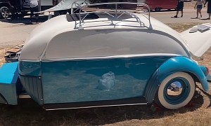 DIYer Converts a 1965 Beetle Into a Teardrop Trailer, Makes for One Snuggly Camper