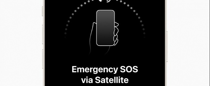 Press image of an Apple iPhone 14's new Emergency SOS function - nice to have, but it should not be your only hope