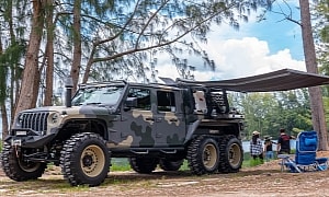 Do You Want This $150k Jeep Gladiator 6x6 'Conqueror' to Be Your Next Camping Partner?