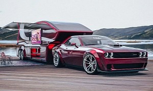 Dodge Challenger 392 Shaker With Matching CGI Trailer Is Ready for Any Trip