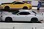 Dodge Challenger and Charger Hellcat Drag Ford Mustangs, a Big Loser Should Feel Ashamed
