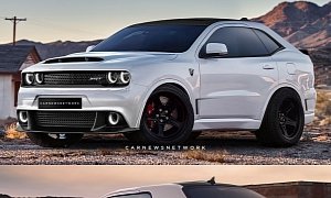 Dodge Challenger "Baby SUV" Looks Adorable, Flexes Its Muscle
