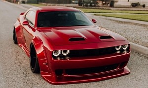 Dodge Challenger "Big Red" Shows Widebody Muscle in Devilish Form
