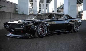 Dodge Challenger "Black Bomb" Looks Like a Widebody Monster in Sharp Rendering