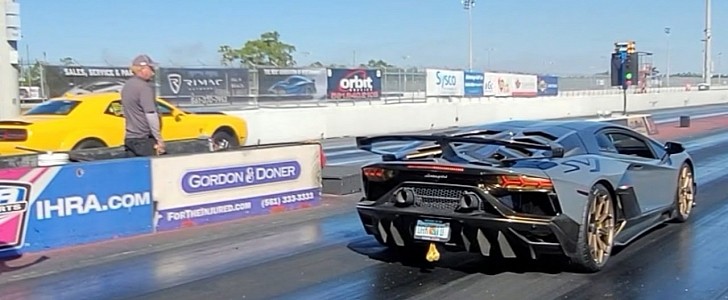 Dodge Challenger Demon Drag Races Lamborghini, It's Not Even Close -  autoevolution