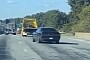 Dodge Challenger Dog Tracking on Highway Looks Scary