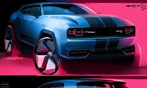 Dodge Challenger Electric SUV Looks Like a Mustang Mach-E Killer in Bold Render