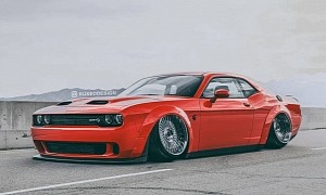 Dodge Challenger Hellaflush Hellcat Looks Like Ruined Muscle in Quick Rendering
