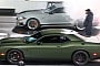Dodge Challenger Hellcat Drag Races Ford Mustang Mach 1, One of Them Stutters