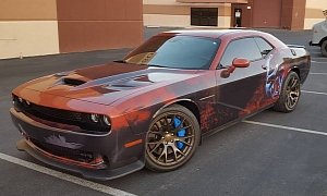 Dodge Challenger Hellcat Gets Rusty Wrap, Becomes The Rustcat