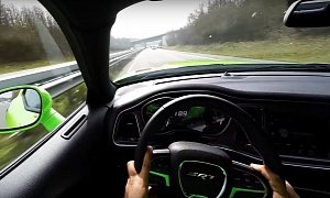 Dodge Challenger Hellcat Hits 189 MPH on German Autobahn... Due to Traffic