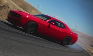 Dodge Challenger Hellcat Meets Twisty Road, Extreme Drifting Ensues