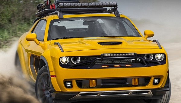 Dodge Challenger Hellcat Off-Road rendering by carnewsnetwork