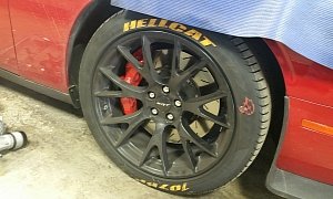 Challenger Hellcat Owner Installs Hellcat-Branded Tires, Everybody Hates Him