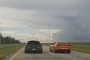 Dodge Challenger Hellcat Races Modded Camaro ZL1, Fight Gets Brutal