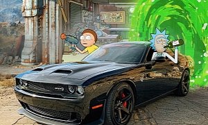 Dodge Challenger Hellcat "Rick and Morty" Is Here To Make You Smile