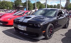Dodge Challenger Hellcat Takes Europe by Storm, Hits 189 MPH at British Event
