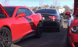 Dodge Challenger Hellcat vs Chevrolet Camaro ZL1 Rev Battle Is Not What It Seems