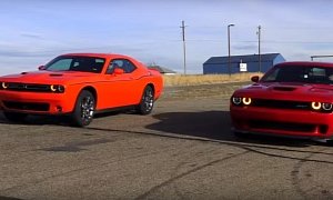 Dodge Challenger Hellcat vs. Dodge Challenger GT AWD Drag Race Packs a Surprise