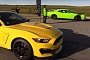 Dodge Challenger Hellcat vs Mustang Shelby GT350 Is an Apple-to-Orange Drag Race