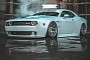 Dodge Challenger Hellcat "White Cloud" Is a Low Flying Machine